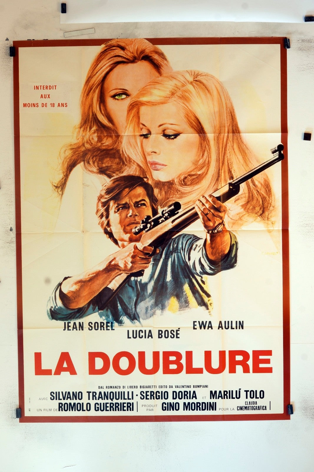LA DOUBLURE JEAN SOREL MOVIE POSTER ORIGINAL 120x160