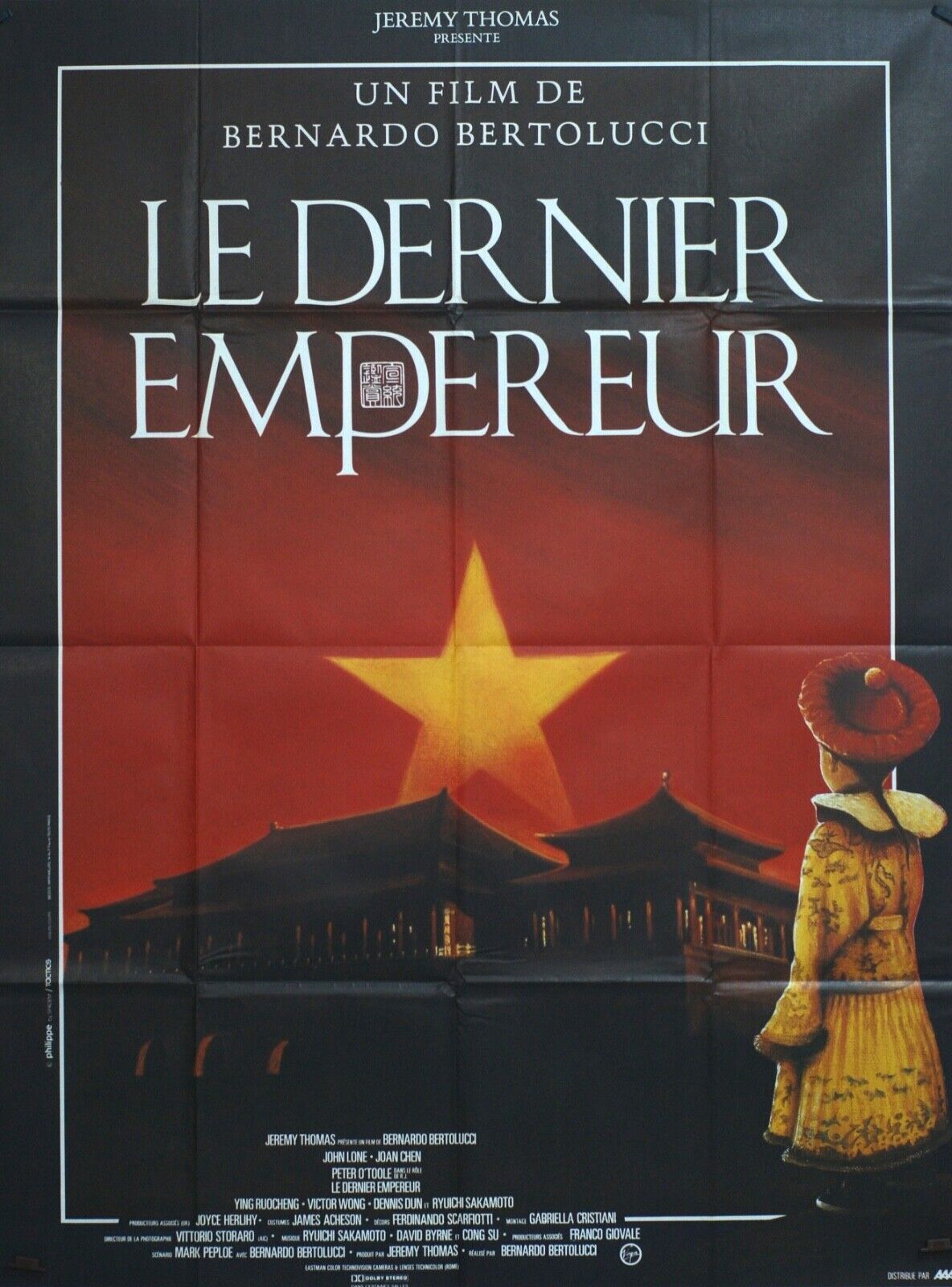 LE DERNIER EMPEREUR MOVIE POSTER 120x160 VICTOR WONG