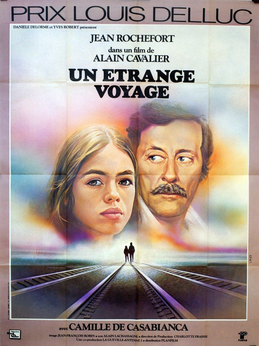 UN ÉTRANGE VOYAGE MOVIE POSTER ORIGINAL 120x160 JEAN ROCHEFORT