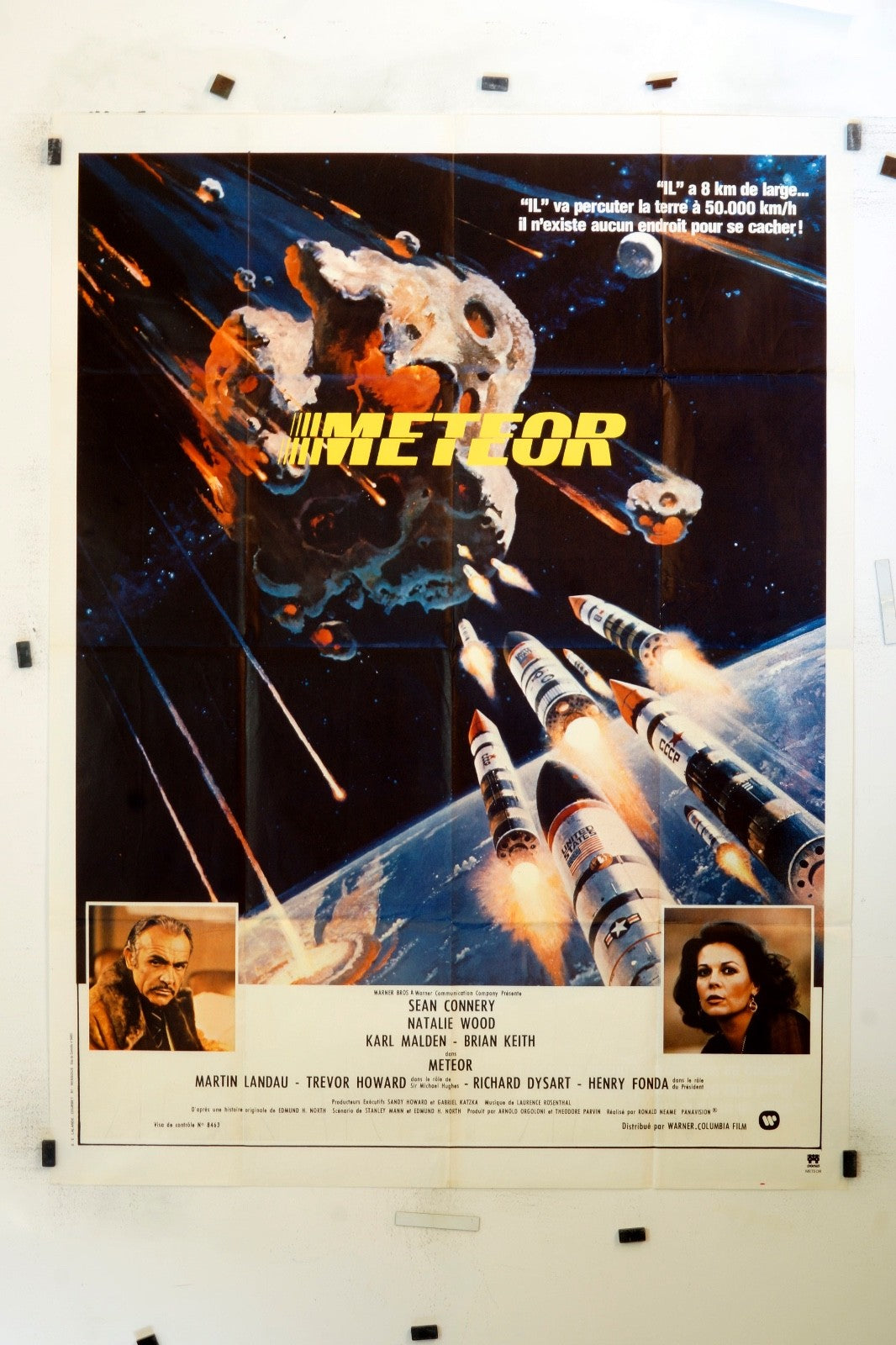 MÉTÉOR SEAN CONNERY MOVIE POSTER ORIGINAL (120X160)