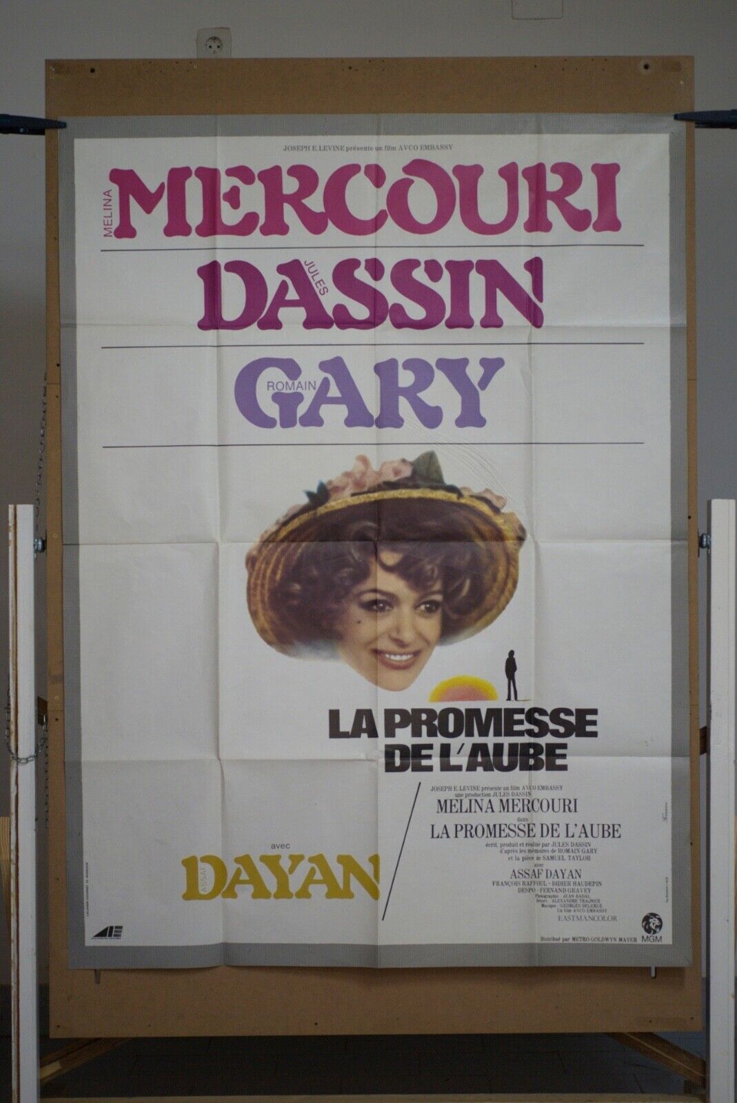 LA PROMESSE DE L’AUBE Original Movie Poster 120X160 MELINA MERCOURI