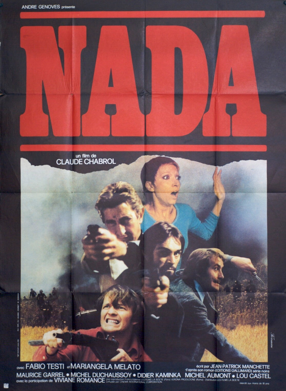 NADA CLAUDE CHABROL POSTER ORIGINAL 120x160