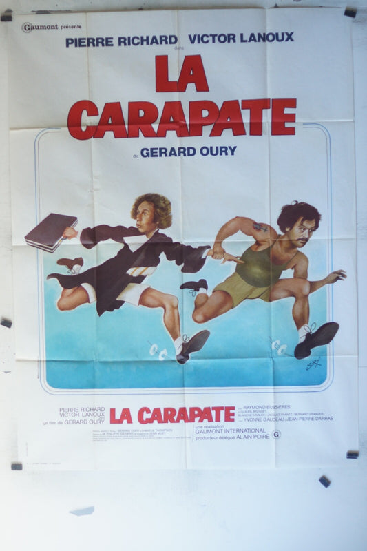CARAPATE (LA) MOVIE POSTER ORIGINAL 120x160 Pierre Richard , Victor Lanoux 