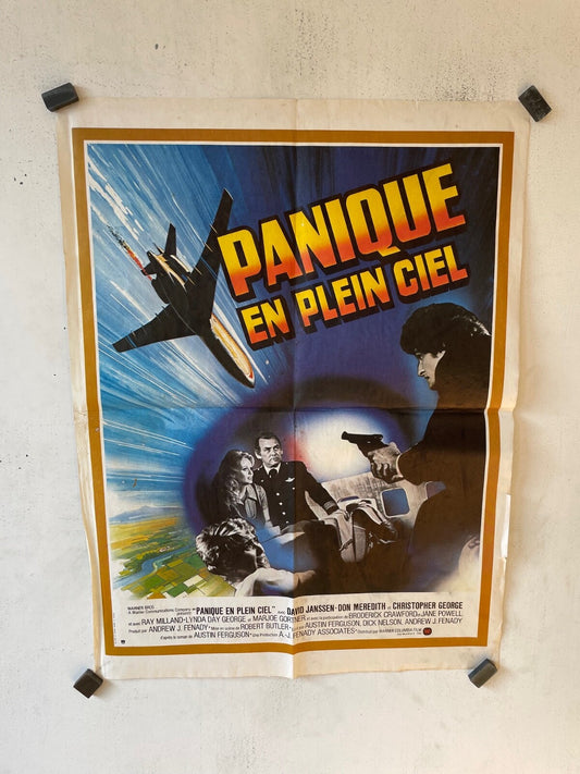 PANIQUE EN PLEIN CIEL MOVIE POSTER ORIGINAL (60X80) RAY MILLAND – LYNDA DAY
