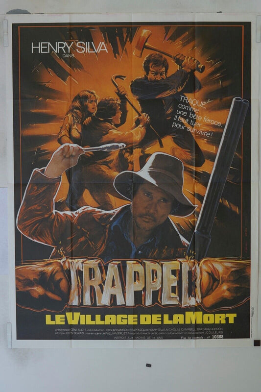TRAPPED, LE VILLAGE DE LA MORT MOVIE POSTER ORIGINAL 120x160 HENRY SILVA