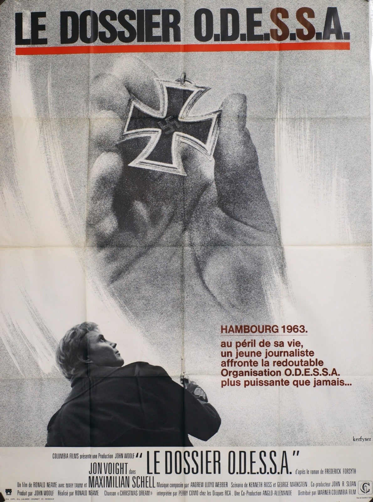 LE DOSSIER O.D.E.S.S.A JON VOIGHT movie poster ORIGINAL 120x160