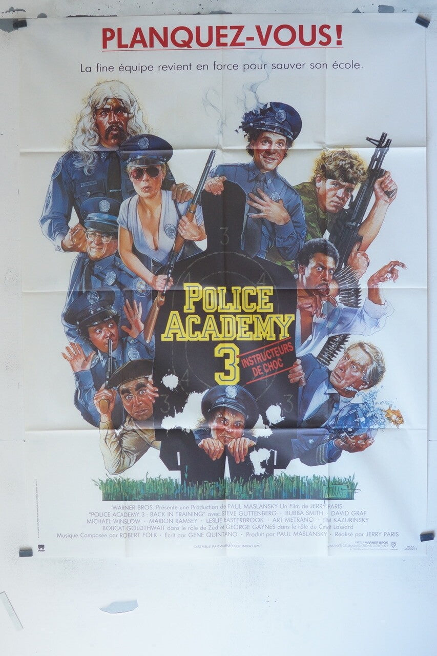 POLICE ACADEMY 3 MOVIE POSTER ORIGINAL 120x160