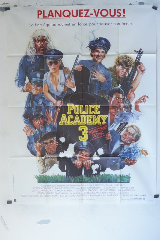 POLICE ACADEMY 3 MOVIE POSTER ORIGINAL 120x160