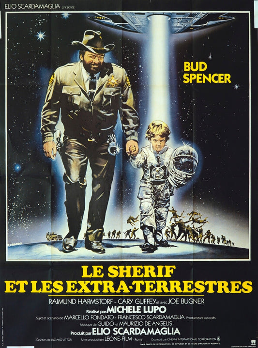 LE SHÉRIF ET LES EXTRA-TERRESTRES MOVIE POSTER ORIGINAL 120x160 BUD SPENCER