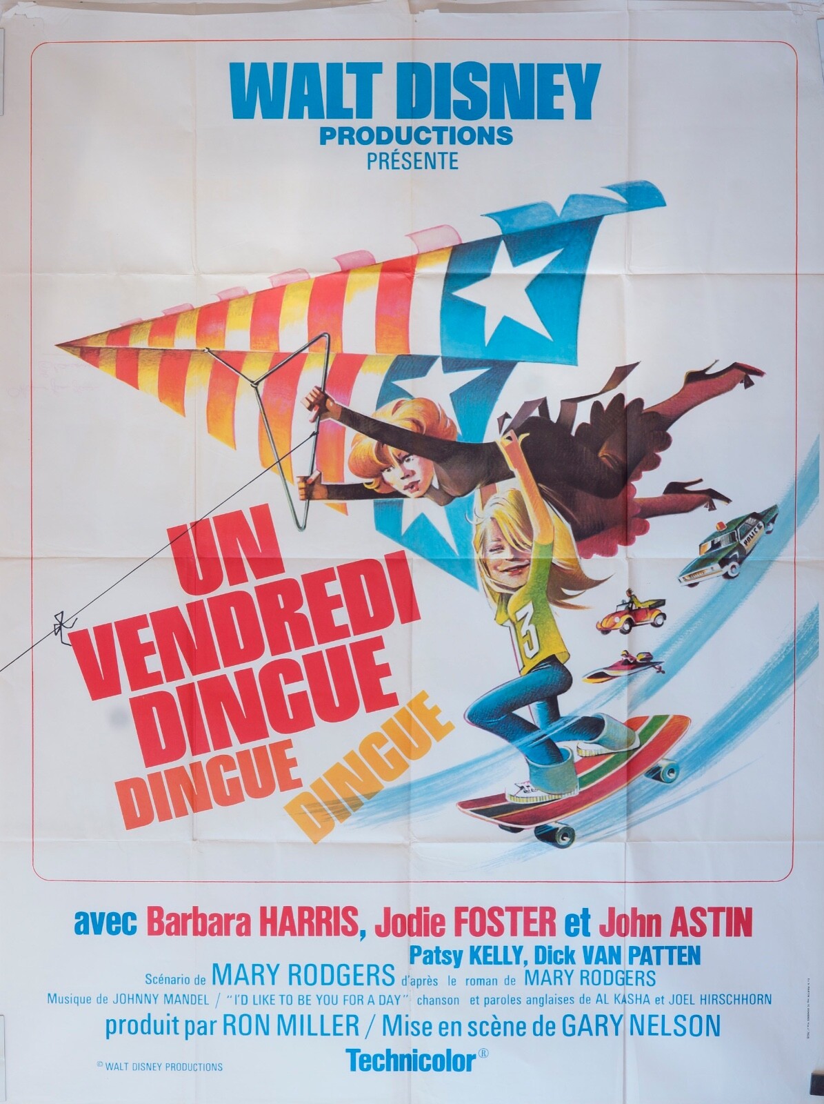 UN VENDREDI DINGUE DINGUE 120X160 POSTER ORGINAL  WALT DISNEY