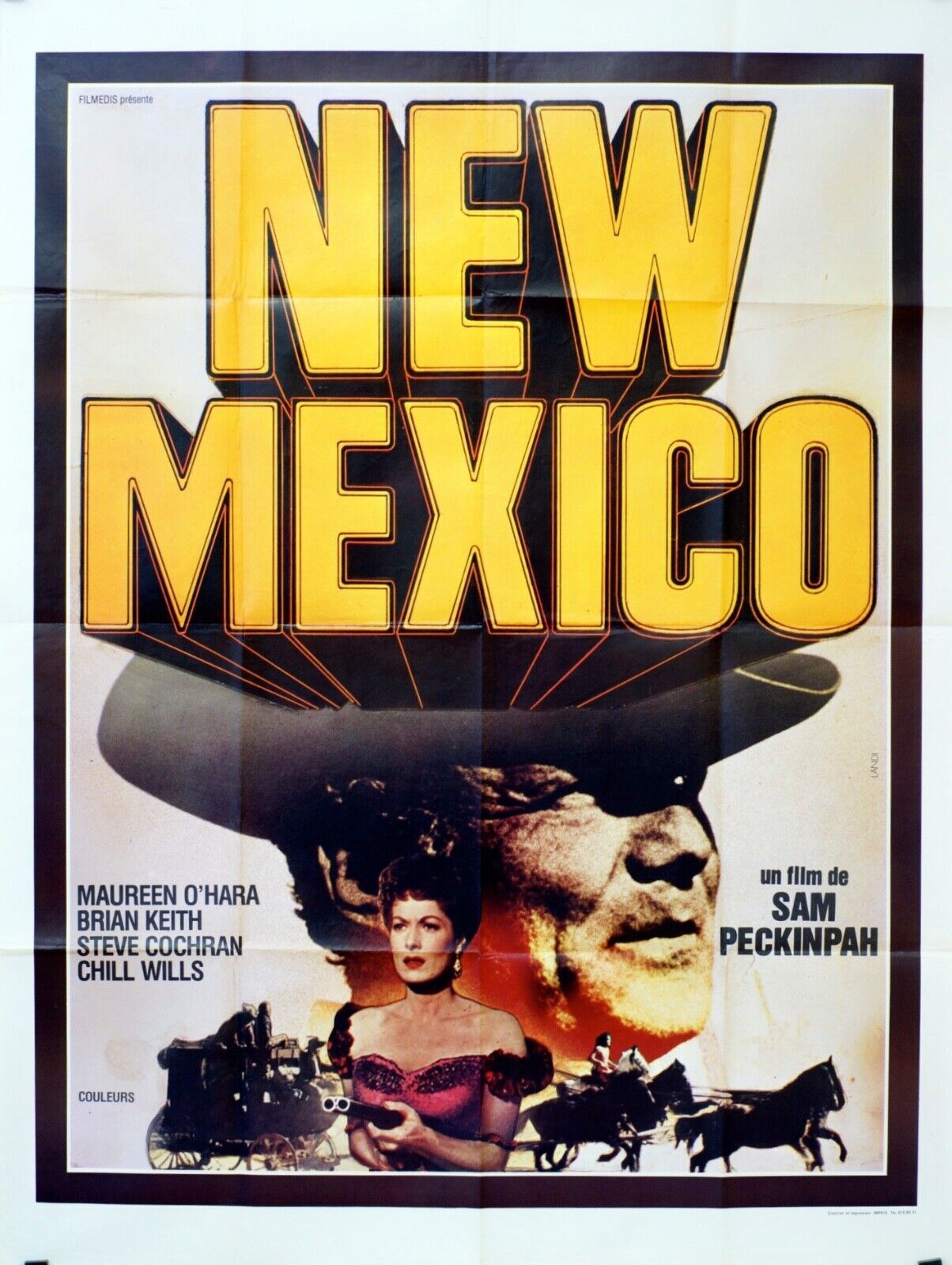 NEW MEXICO ORIGINAL MOVIE POSTER 120x160 MAUREEN O’HARA