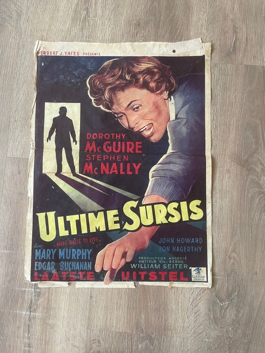 ULTIME SURSIS MOVIE POSTER ORIGINAL (55X37)
