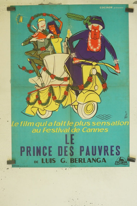 LE PRINCE DES PAUVRES 60X80 MOVIE POSTER ORIGINAL LUIS G.BERLANGA