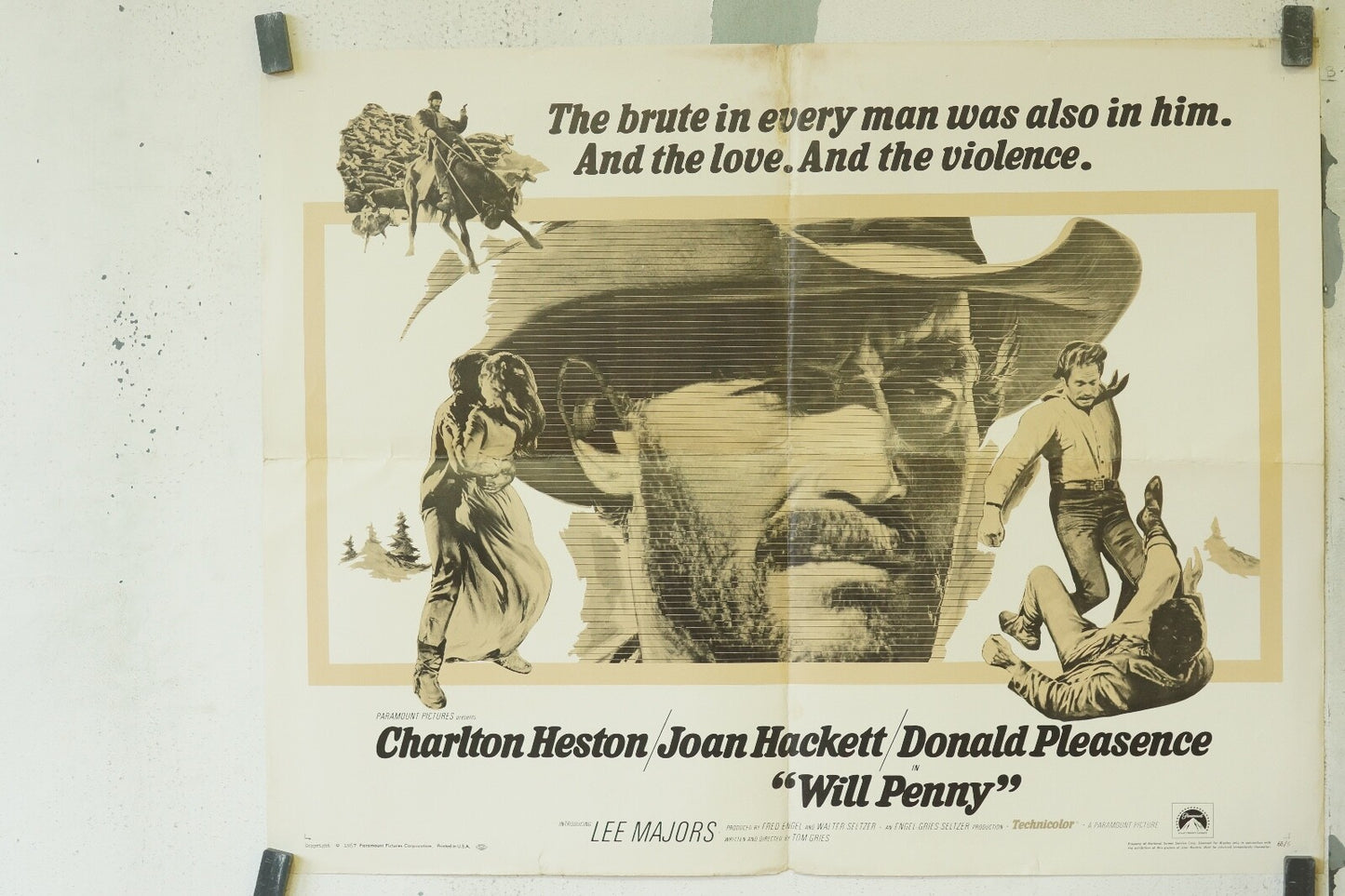 WILLY PENNY MOVIE POSTER ORIGINAL (56X70) CHARLTON HESTON