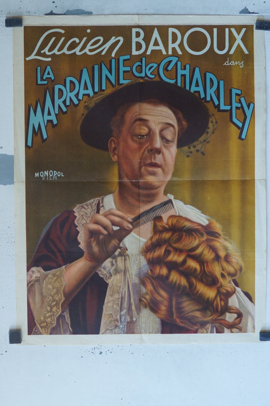 LA MARRAINE DE CHARLEY ORIGINAL (60X80) LUCIEN BAROUX