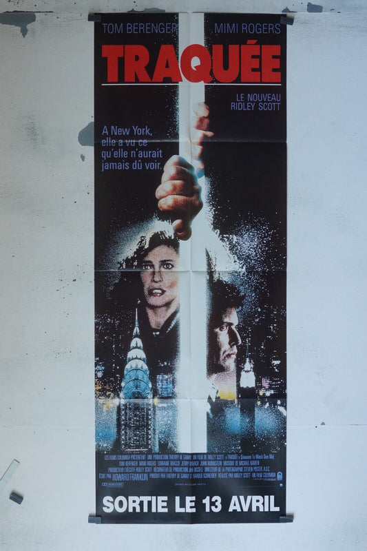 TRAQUÉEE MOVIE POSTER ORIGINAL 60x160 TOM BERENGER