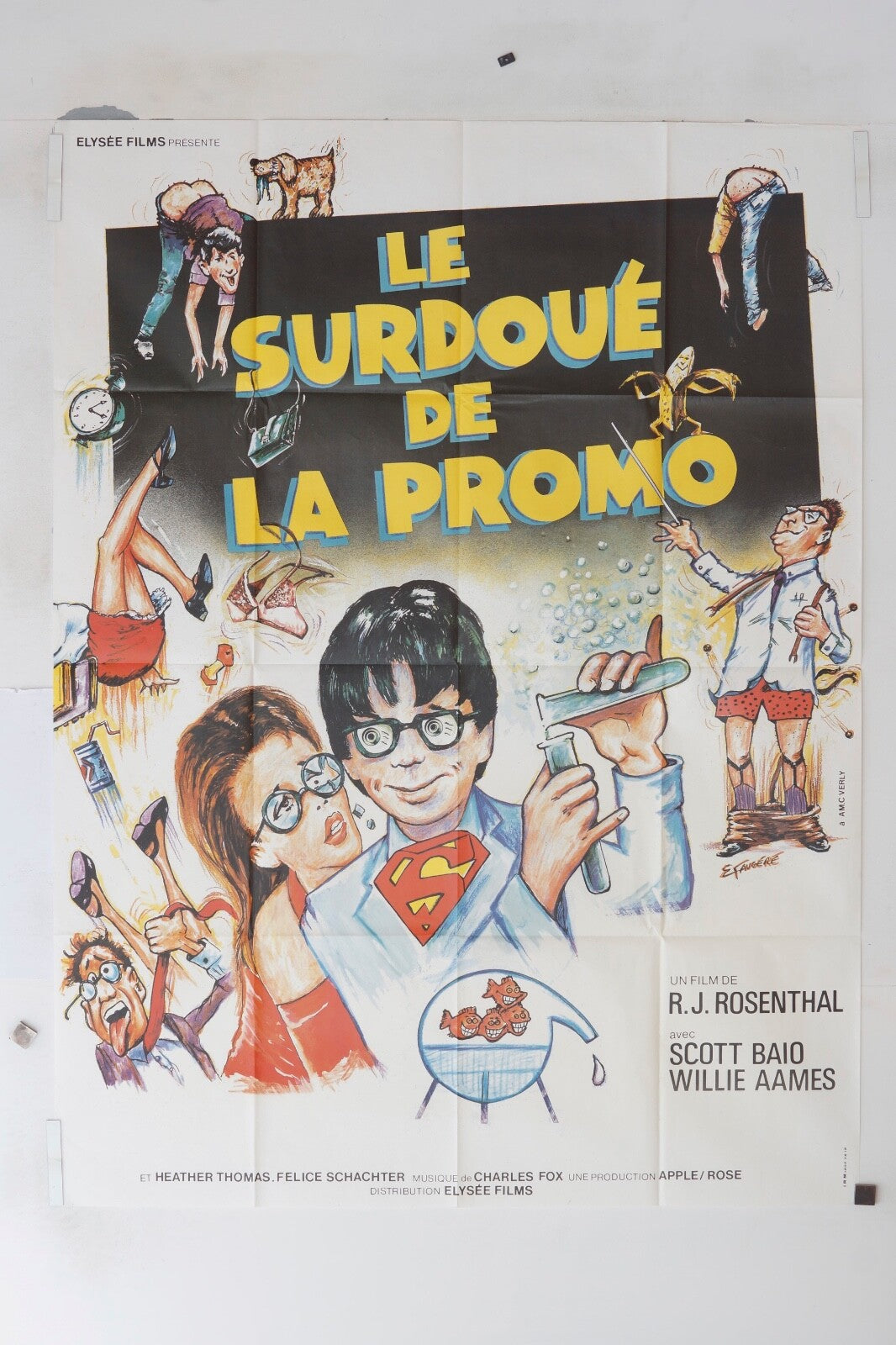 LE SURDOUÉ DE LA PROMO SCOTT BAIO MOVIE POSTER ORIGINAL 120x160