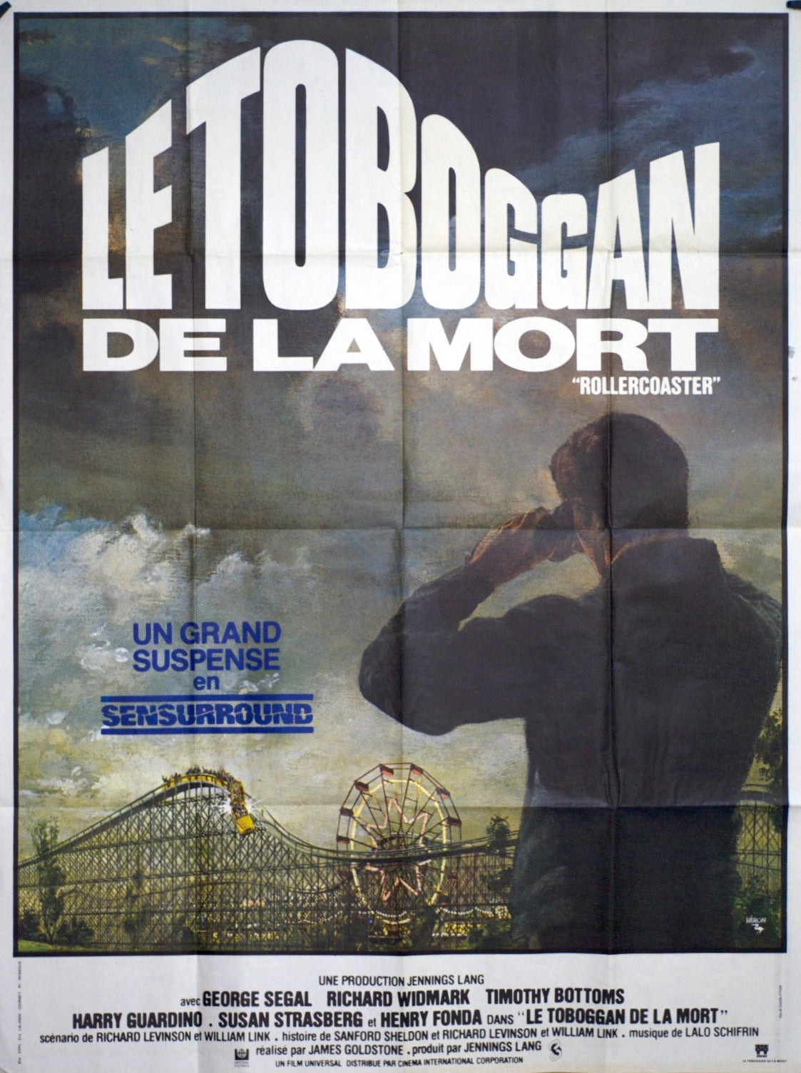 LE TOBOGGAN DE LA MORT GEORGE SEGAL MOVIE POSTER ORIGINAL 120x160