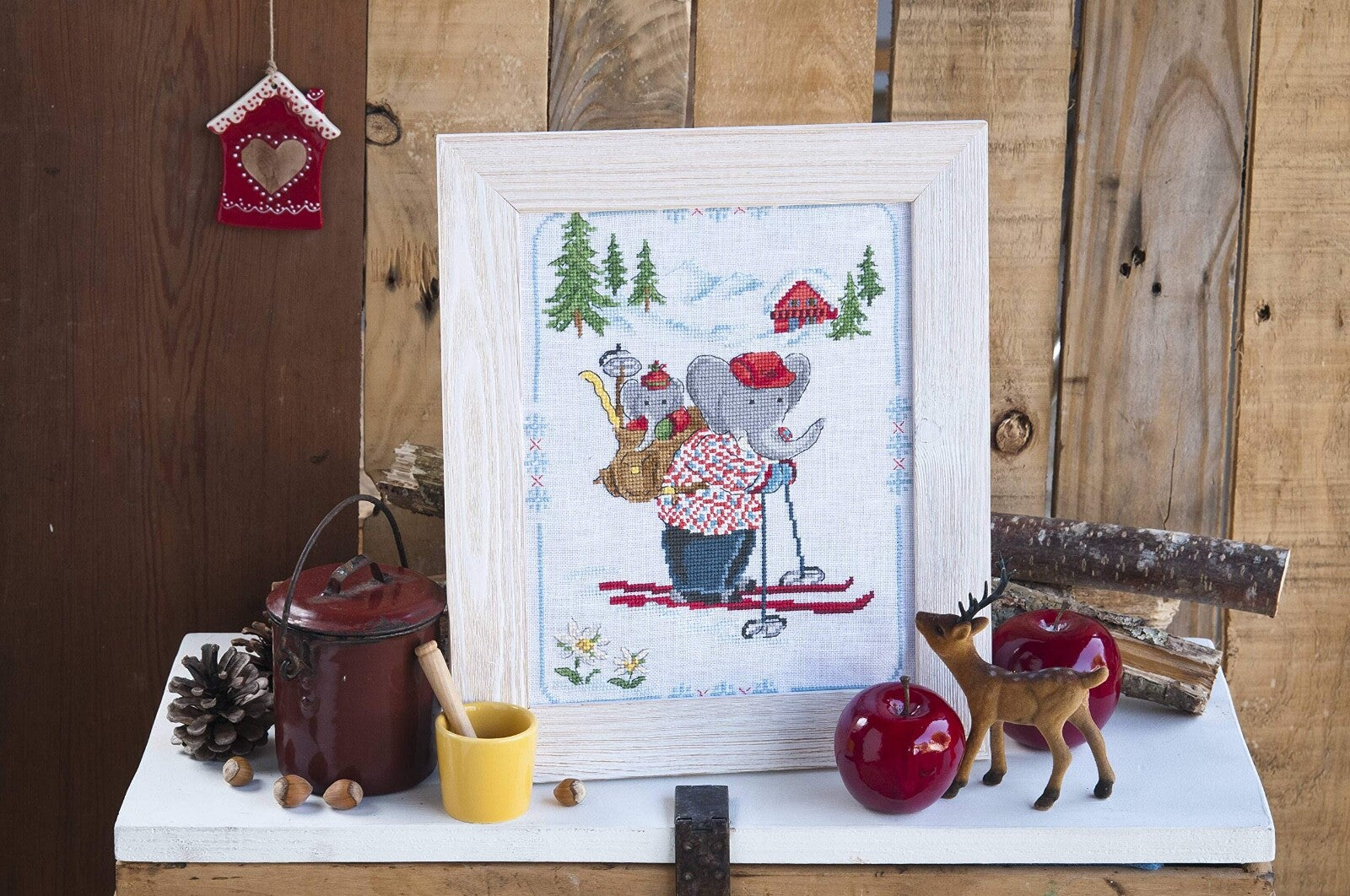 Calendrier/Agenda 2021 : Le roi des éléphants FRENCH VERSION CROSS STITCH