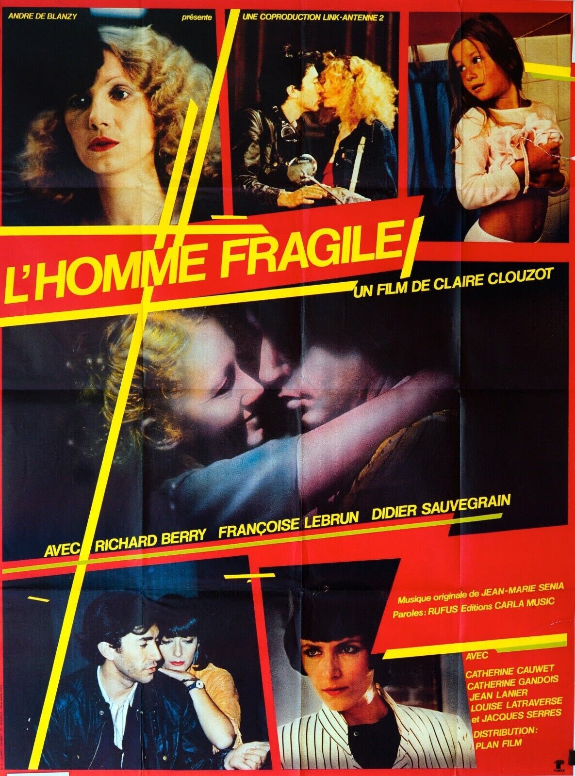 L’HOMME FRAGILE ORIGINAL MOVIE POSTER 120x160 CLAIRE CLOUZOT