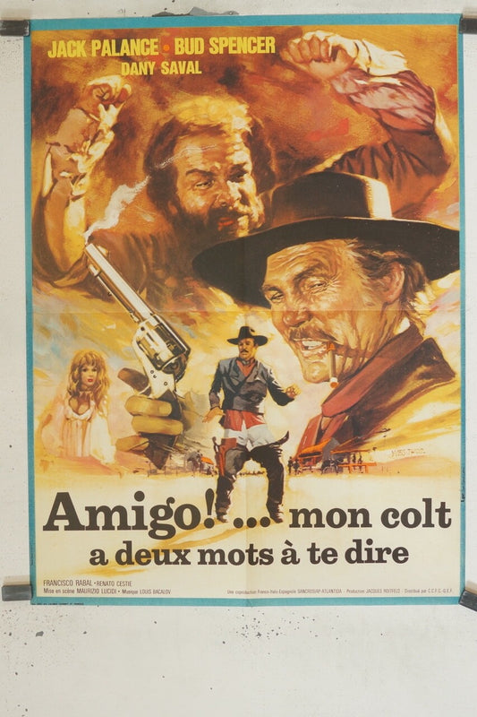 AMIGO! ...MON COLT MOVIE POSTER ORIGINAL (60X80), JACK PALLANCE