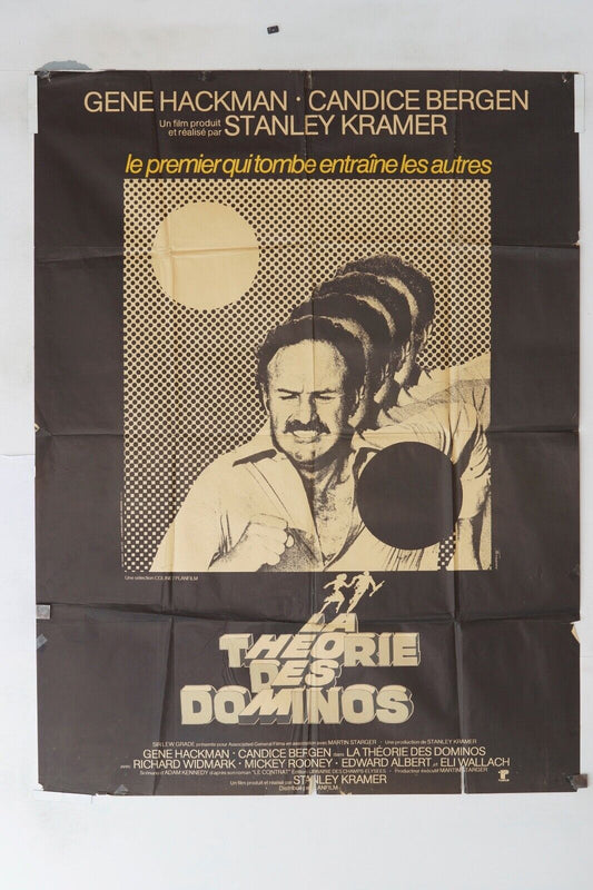 LA THÉORIE DES DOMINOS MOVIE POSTER ORIGINAL 120x160 GENE HACKMAN
