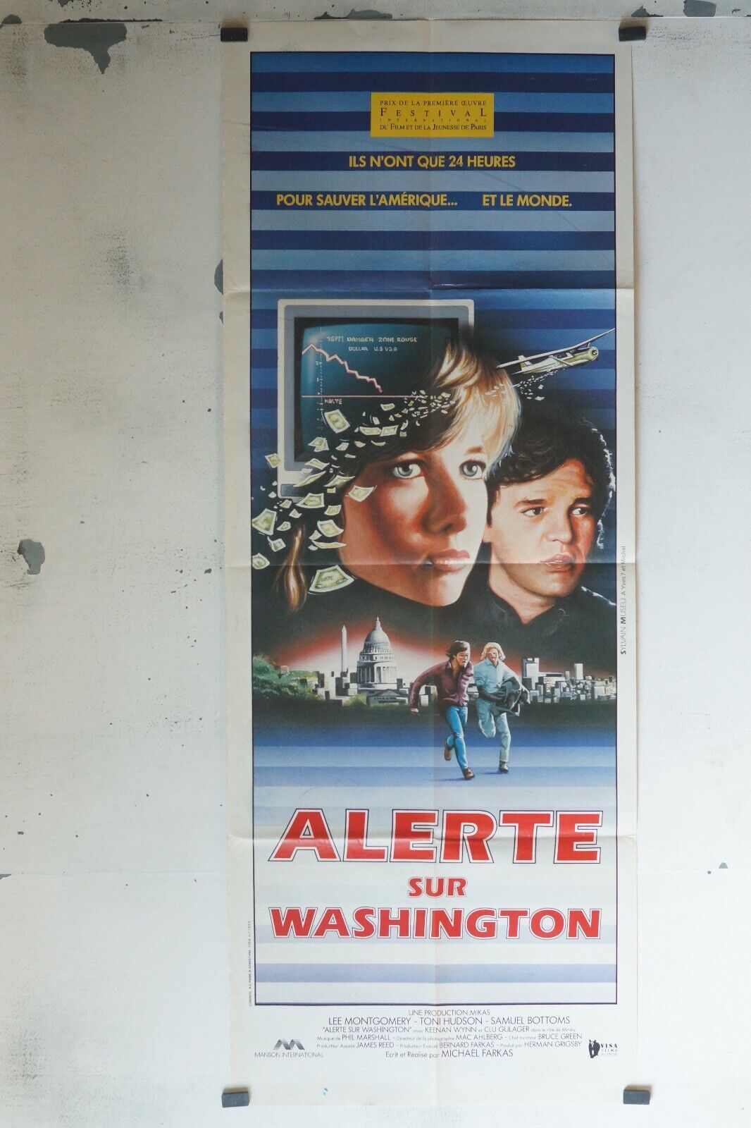 ALERTE SUR WASHINGTON POSTER ORIGINAL (60x160) TONI HDSON