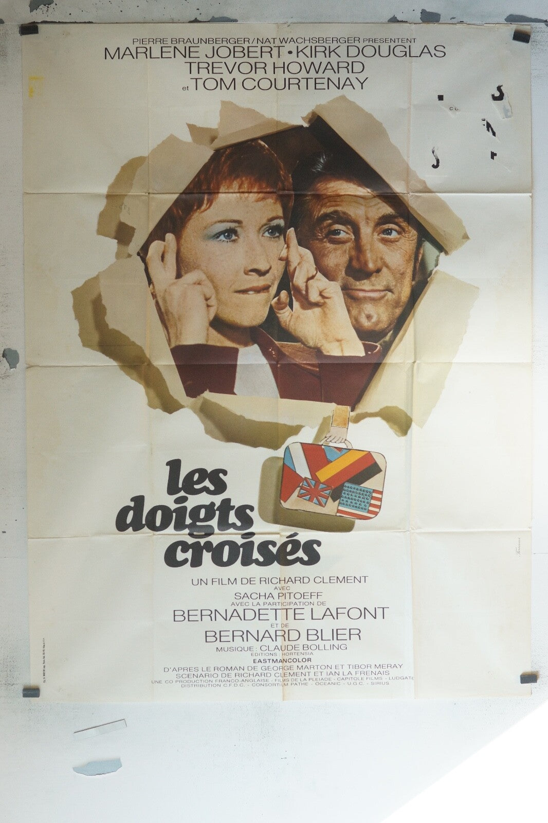 LES DOIGTS CROISÉS MOVIE POSTER ORIGINAL 120x160 SAM WATERSTON