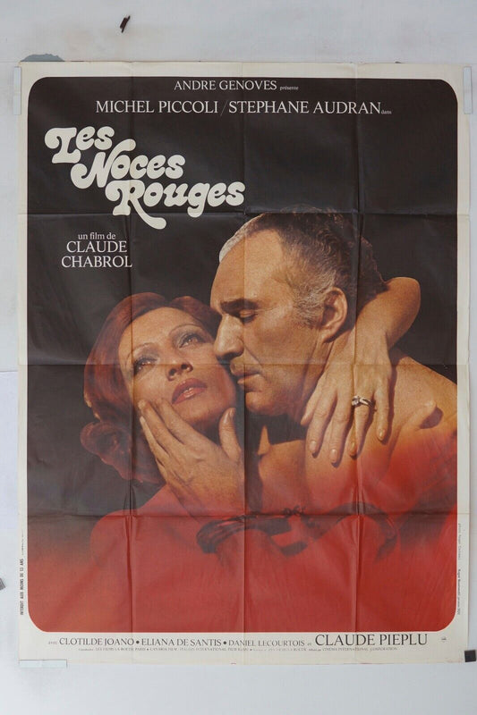 LES NOCES ROUGES MOVIE POSTER ORIGINAL 120x160 MICHEL PICCOLI