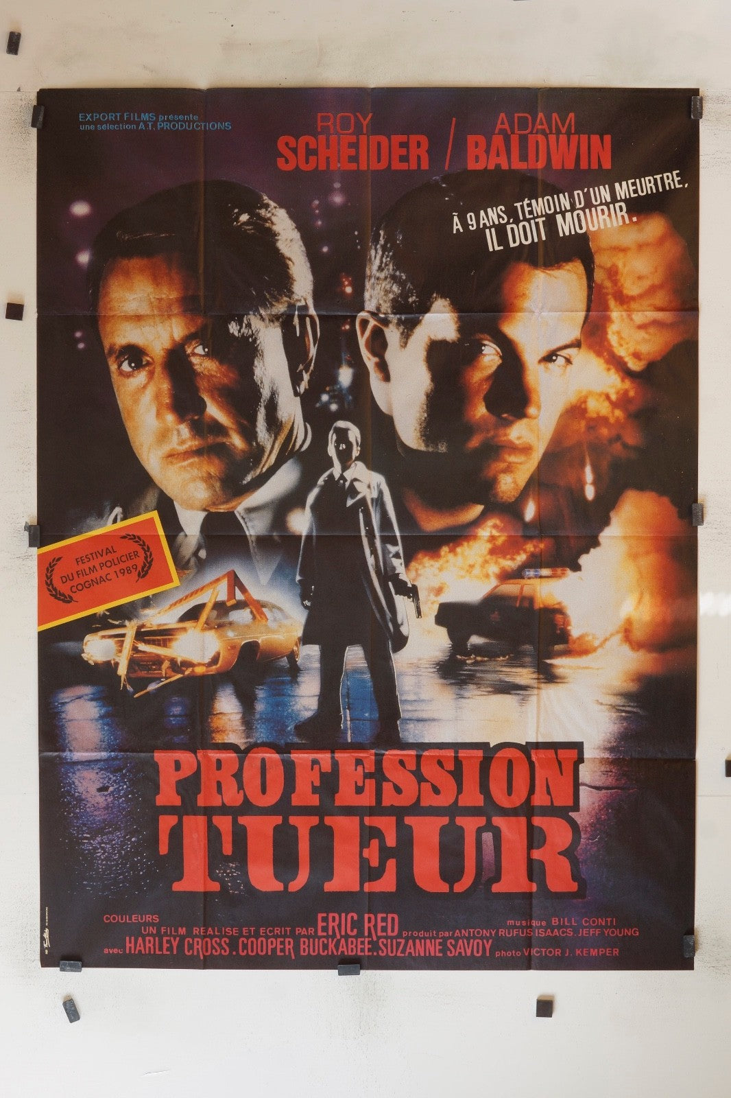 PROFESSION TUEUR ROY SCHNEIDER MOVIE POSTER ORIGINAL 120x160