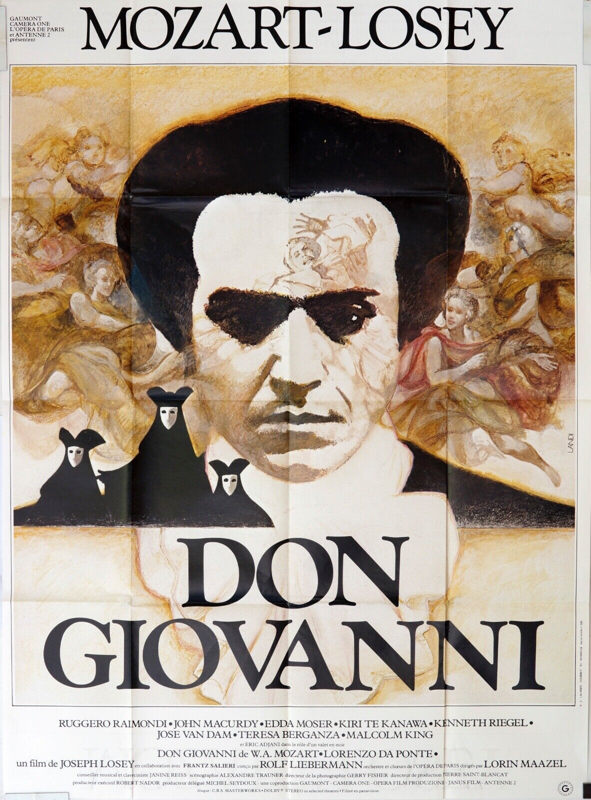DON GIOVANNI MOVIE POSTER ORIGINAL 120x160 MOZART-LOSEY