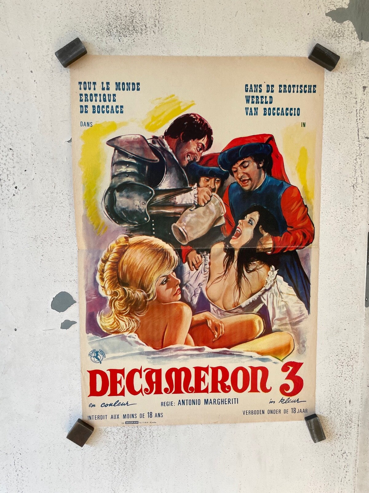 DECAMERON 3, BELGIAN MOVIE POSTER 36x55 CHRISTOPHER LLOYD – LEA THOMPSON
