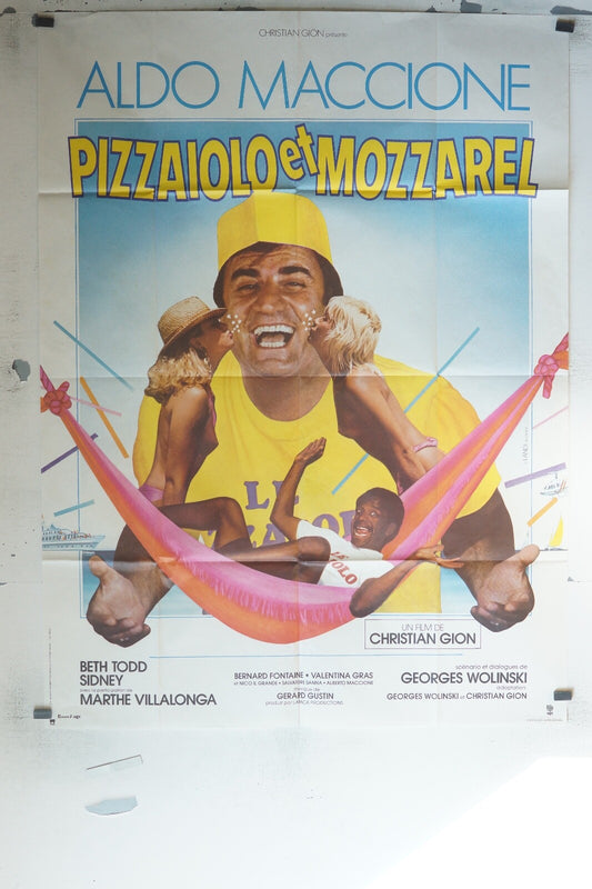 PIZZAIOLO ET MOZZAREL MOVIE POSTER ORIGINAL 120x160 ALDO MACCIONE