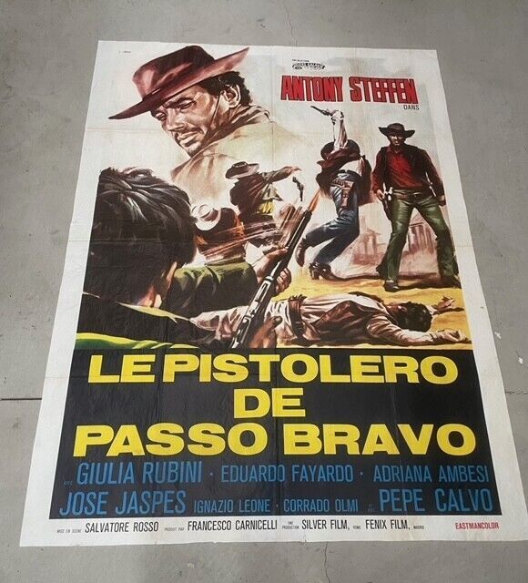 LE PISTOLERO DE PASSO BRAVO MOVIE POSTER ORIGINAL 120x160