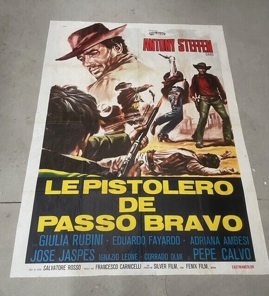 LE PISTOLERO DE PASSO BRAVO MOVIE POSTER ORIGINAL 120x160