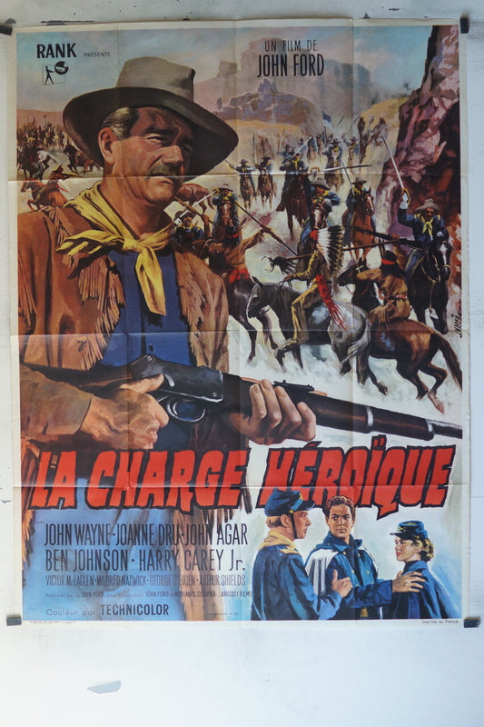 CHARGE HEROIQUE (LA) ORIGINAL MOVIE POSTER120x160 John Wayne , Victor McLaglen 