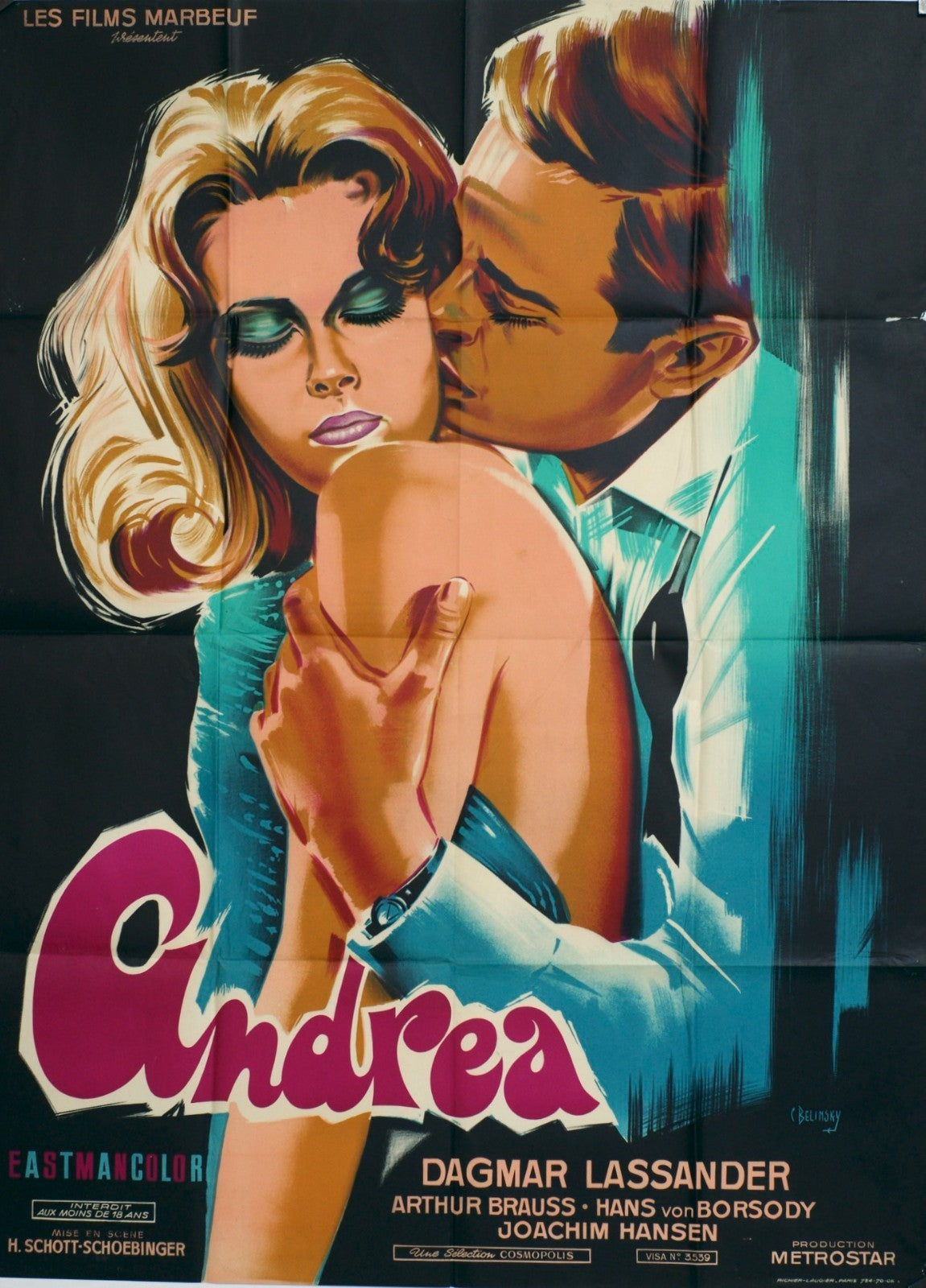 ANDREA MOVIE POSTER ORIGINAL (120x160) ANDREA  DIGMAR LASSANDER