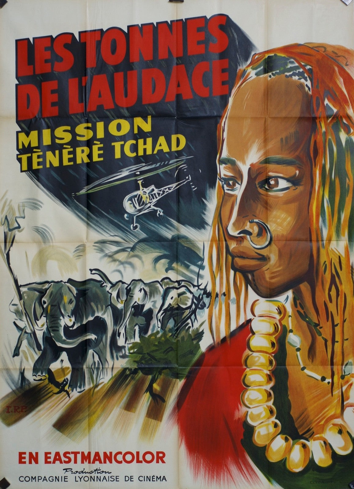 LES TONNES DE L’AUDACE MISSION TÉNÈRÈ TCHAD MOVIE POSTER ORIGINAL 120x160