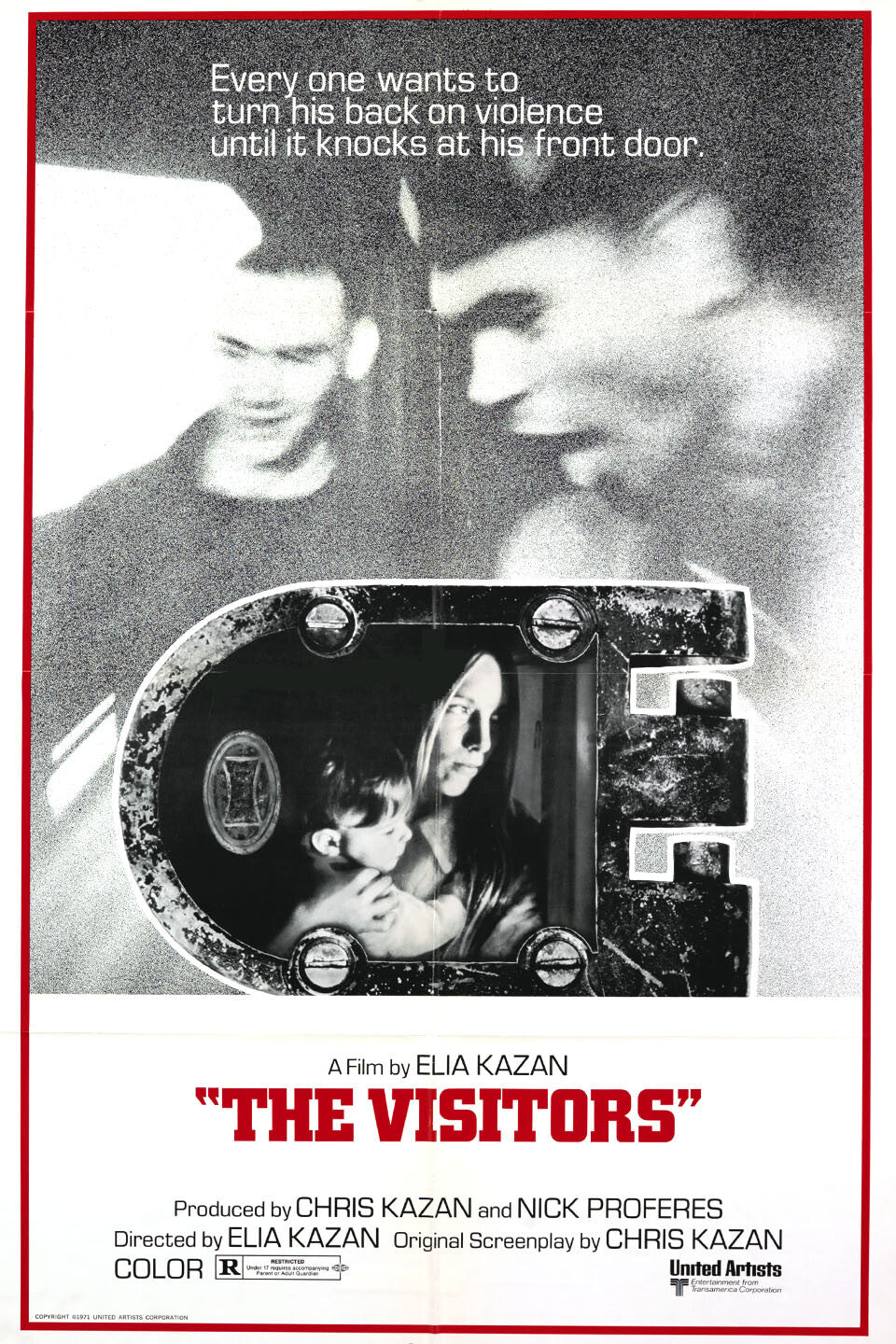 THE VISITORS movie poster ORIGINAL (69x103), Elia Kazan, Patrick McVey 