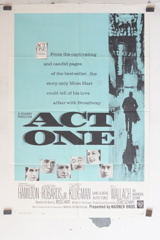 ACT ONE MOVIE POSTER ORIGINAL (69x103), George Hamilton, Jason Robards 