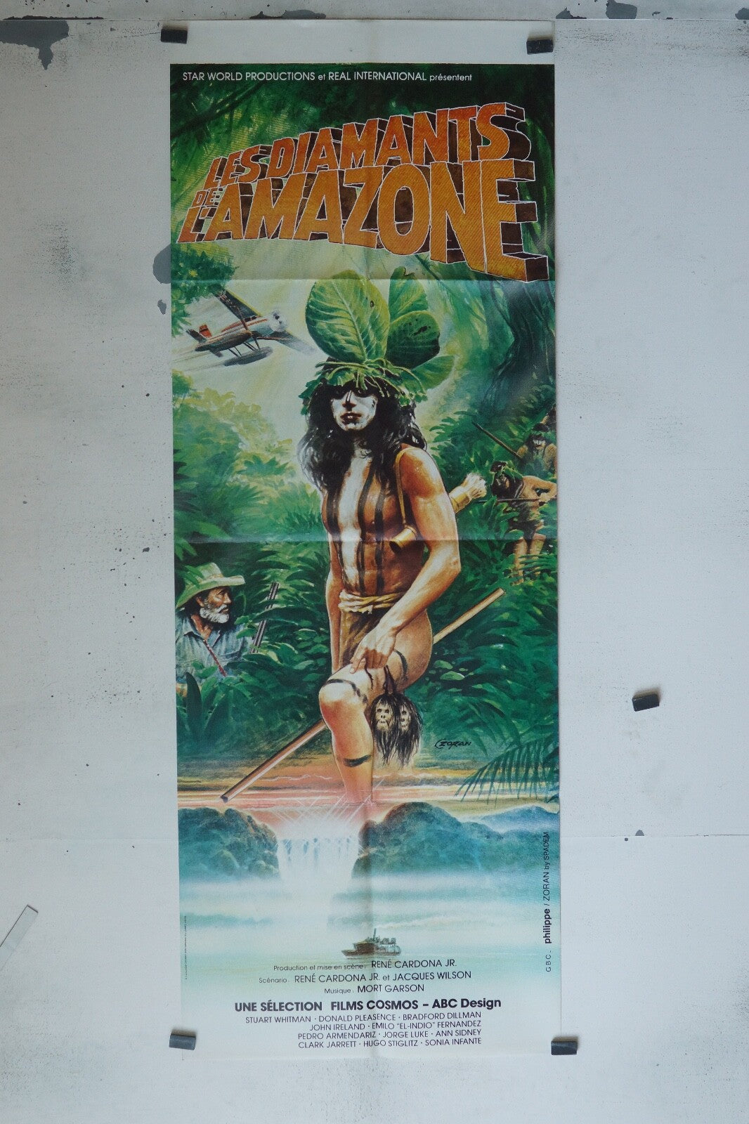 LES DIAMANTS DE L’AMAZONE ORIGINAL POSTER (60X160) RENÉ CARDONA JR