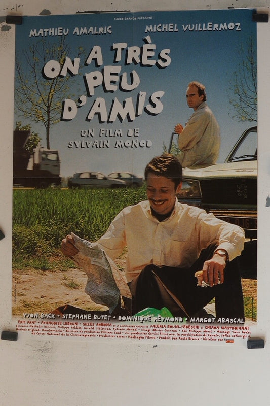 ON A TRES PEU D’AMIS POSTER ORIGINAL (60X80) Mathieu Amalric , Michel Vuillermoz