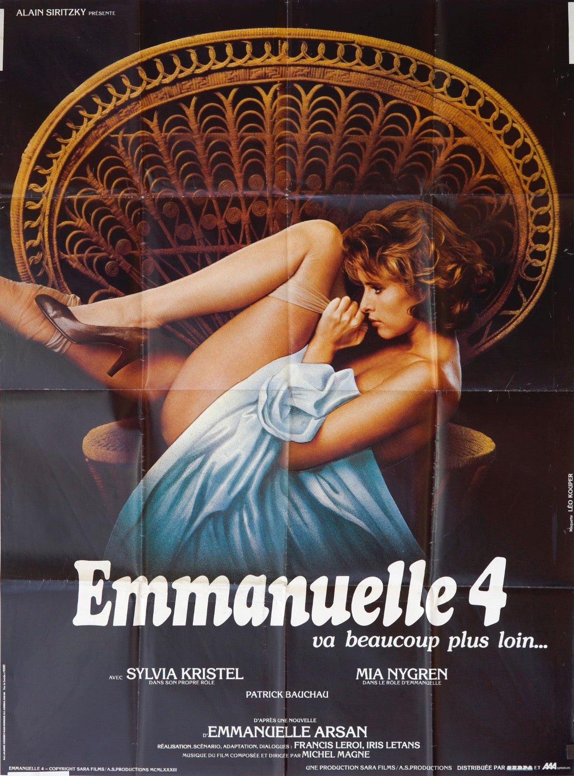 EMMANUELLE 4 SYLVIA KRISTEL ORIGINAL POSTER ORIGINAL 120x160