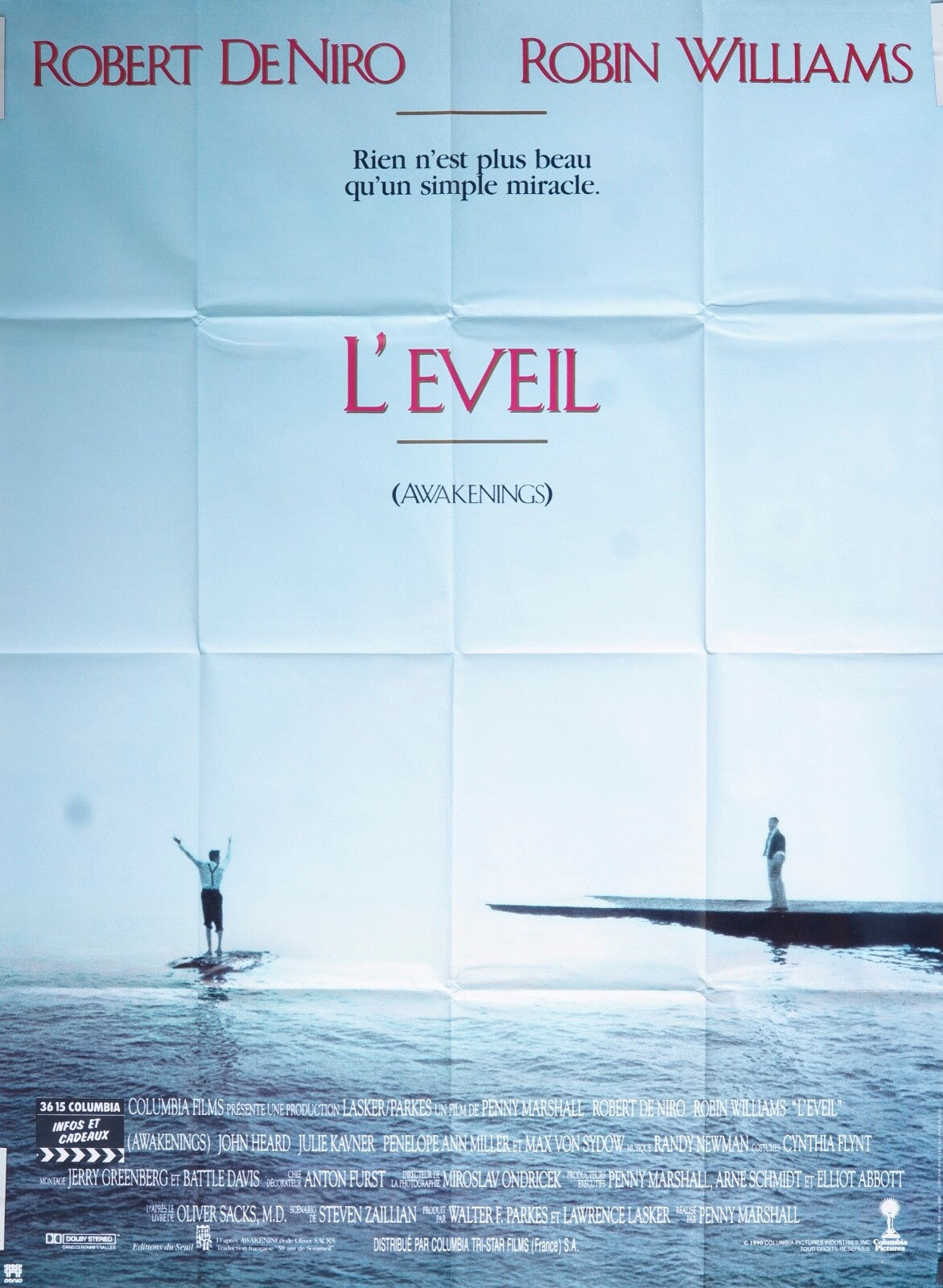 L’ÉVEIL MOVIE POSTER ORIGINAL 120x160  ROBERT DE NIRO