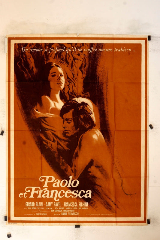 PAOLO ET FRANCESCA GERARD BLAIN MOVIE POSTER ORIGINAL 120x160