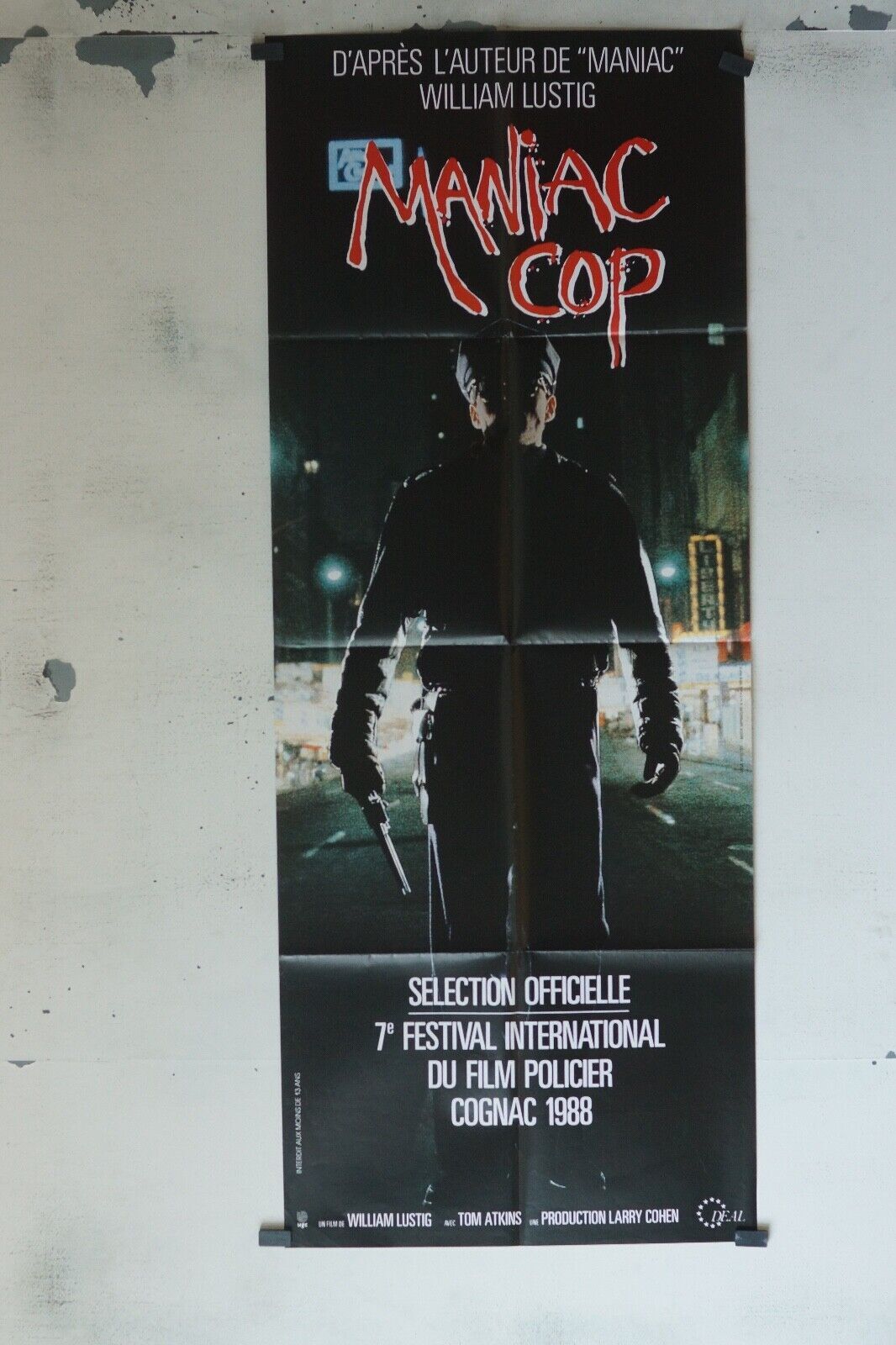 MANIAC COP ORIGINAL 60x160 WILLIAM LUSTIG