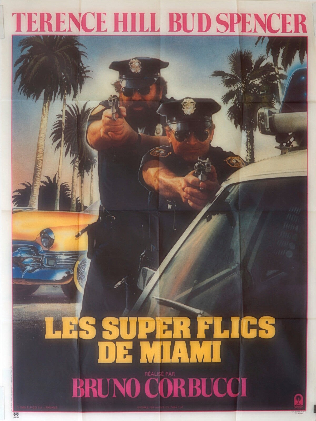 LES SUPER FLICS DE MIAMI MOVIE POSTER ORIGINAL (120x160) TERENCE HILL