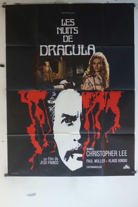NUITS DE DRACULA (LES) MOVIE POSTER ORIGINAL 120x160 Nachts , Wenn Dracula