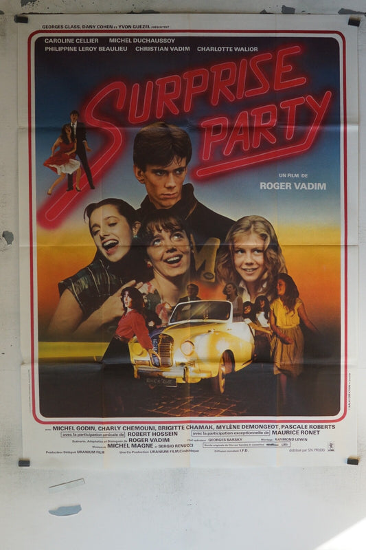 SURPRISE PARTY MOVIE POSTER ORIGINAL 120x160 MICHEL GODIN