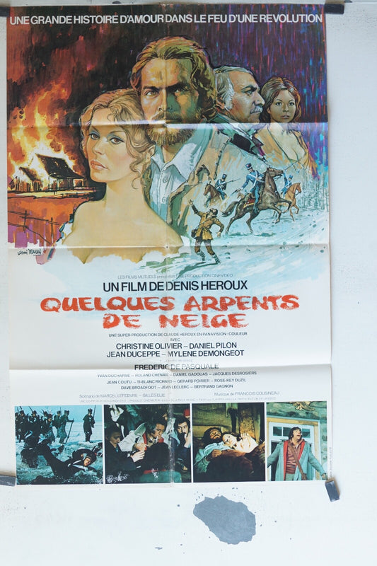 QUELQUES ARPENTS DE NEIGE MOVIE POSTER ORIGINAL 68x100 Mylène Demongeot